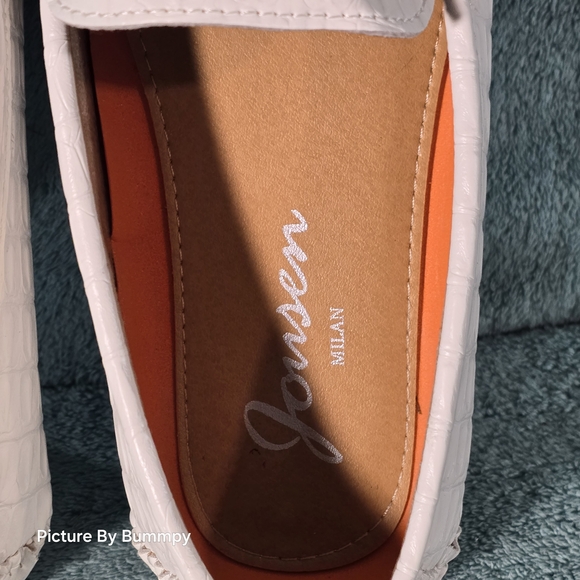 Jousen Men's Loafers in a white crocodile-printed finish - Picture 6 of 9